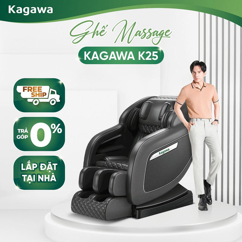 Ghế massage trị liệu Kagawa K25 được nhiều người yêu thích