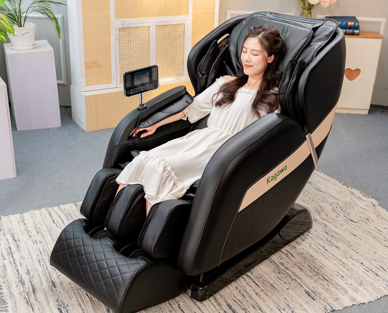 Ghế massage Kagawa K6 Pro mang đến vẻ ngoài sang trọng, tôn lên không gian chứa đựng