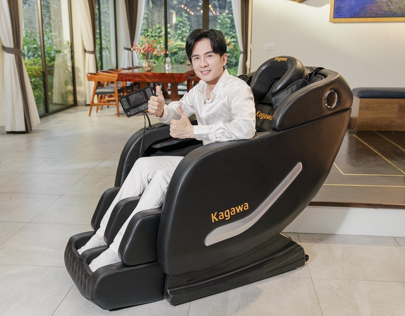 Ghế massage Kagawa K26 trang bị công nghệ con lăn 3D mà chưa tới 10 triệu đồng