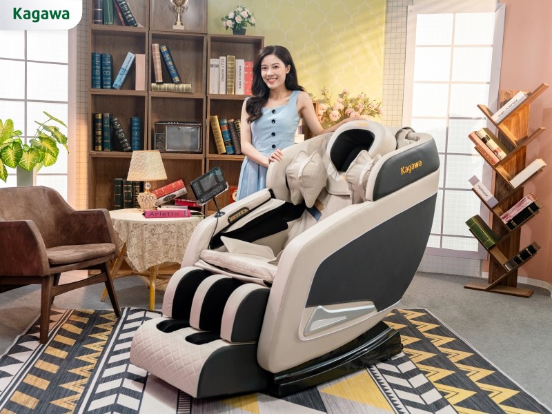 Ghế massage Kagawa K28 sử dụng con lăn 3D