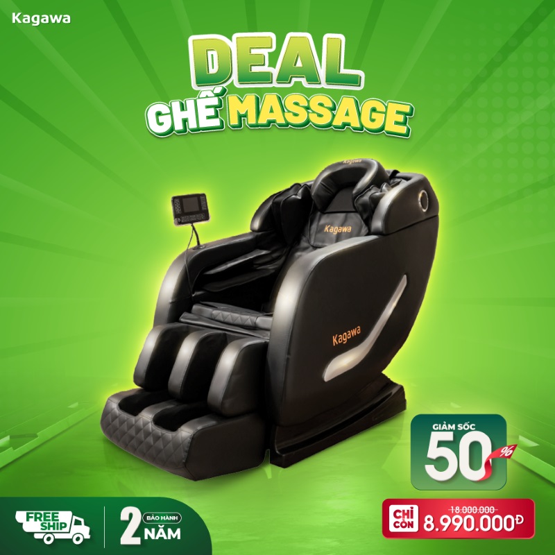 Khách hàng nhận được nhiều ưu đãi khi mua ghế massage Kagawa tại Đắk Lắc