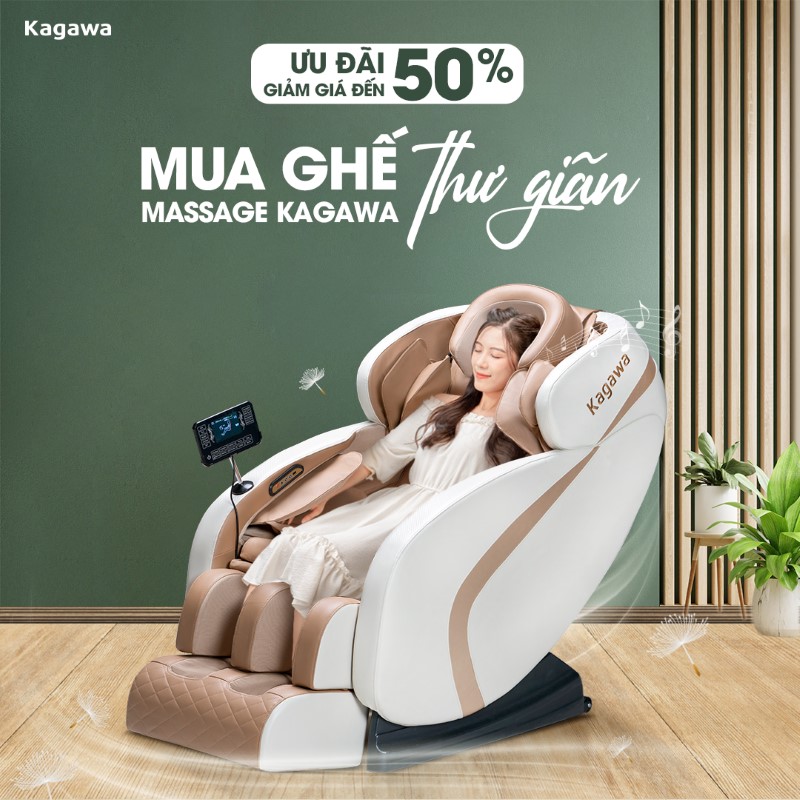 Nhiều ưu đãi hấp dẫn khi mua ghế massage Kagawa Kiên Giang